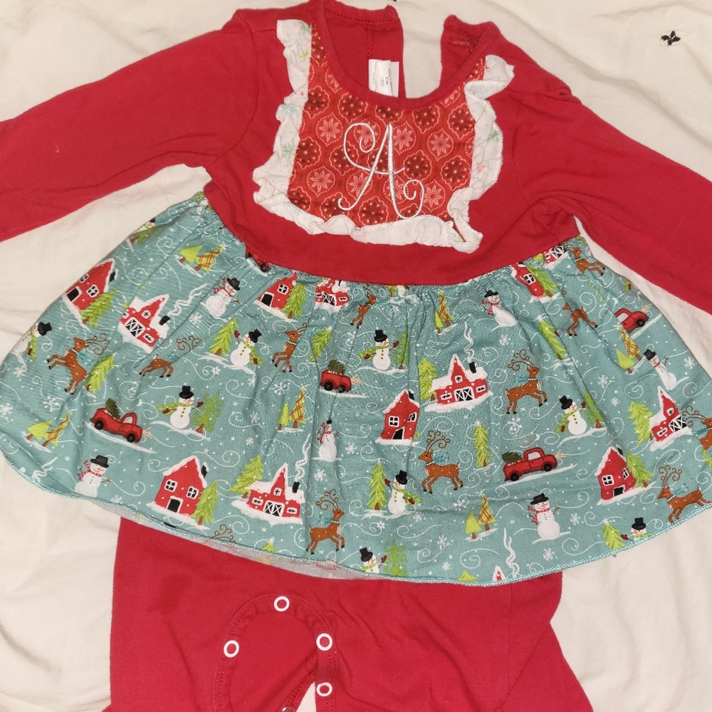 RicRac Christmas Romper